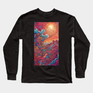 cool abstract scene Long Sleeve T-Shirt